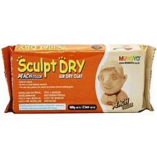 Маса для моделювання самозастигаюча Sculpt Dry персикова 500 грам Mungyo, 9065517