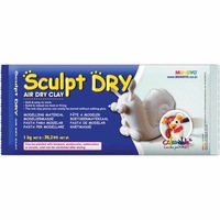 Маса для моделювання самозастигаюча Sculpt Dry біла 1 кг Mungyo, 9065401
