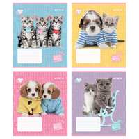 Зошит шкільний 12 аркушів коса лінія Kite Studio Pets SP24-235, 68134