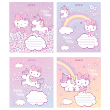 Зошит шкільний 12 аркушів коса лінія Kite Hello Kitty HK24-235-1, 68130