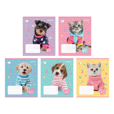 Зошит шкільний 18 аркушів лінія Kite Studio Pets SP24-237, 68180