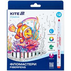 Фломастери 12 кольорів Kite Creative Superwashable K-1152, 68712