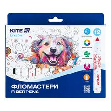 Фломастери 12 кольорів Kite Creative Superwashable Jumbo K-1155, 68715