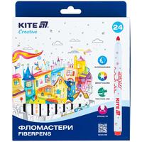 Фломастери 24 кольори Kite Creative Superwashable K-1153, 68713