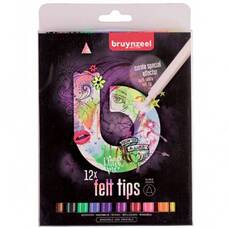 Фломастери 11 кольорів та 1 спеціальний Bruynzeel, 60224112