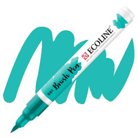 Пензель-ручка акварельна Royal Talens Ecoline Brushpen бірюзова зелена (661), 11506610