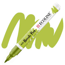 Пензель-ручка акварельна Royal Talens Ecoline Brushpen зелений трав\'яний (676), 11506760