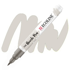 Пензель-ручка акварельна Royal Talens Ecoline Brushpen сіра тепла світла (728), 11507280