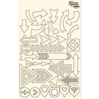 Чіпборд для скрапу Стрілки картон 13x20 см Rоsа Talant, 94232057