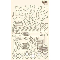 Чіпборд для скрапу Стрілки картон 13x20 см Rоsа Talant, 94232057