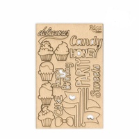 Чіпборд для скрапу Cake delicious 1 картон 13х20 см Rоsа Talant, 94232030