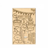 Чіпборд для скрапу Cake delicious 4 картон 13х20 см Rоsа Talant, 94232033