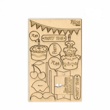 Чіпборд для скрапу Cake delicious 4 картон 13х20 см Rоsа Talant, 94232033
