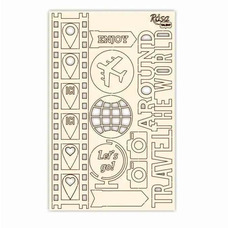 Чіпборд для скрапу Make your journey 1 картон 13х20 см Rоsа Talant, 94232026