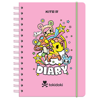 Щоденник-планер на спіралі тверда обкладинка Kite tokidoki TK23-438, 65804