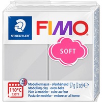 Полімерна глина Fimo Soft сіра 57 грам Staedtler, 802080
