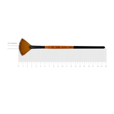 Пензель синтетика віялова № 4 Flame Rosa 1368FN, 533214