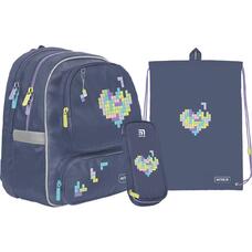 Рюкзак з наповненням пенал сумка для взуття Kite Tetris SET_K22-756S-1, 61935
