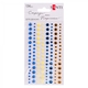 Стрази та перлини самоклеючі Gold and blue 136 штук Santi, 742523