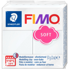 Полімерна глина Fimo Soft біла 57 грам Staedtler, 80200