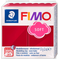 Полімерна глина Fimo Soft вишнева 57 грам Staedtler, 802026