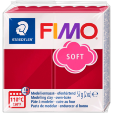 Полімерна глина Fimo Soft вишнева 57 грам Staedtler, 802026