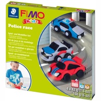 Набір полімерної глини Fimo Kids Поліцейські авто 4 кольори по 42 грама Staedtler, 803429