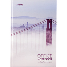 Книга записна А4 Axent San Francisco 192 аркуші клітинка тверда обкладинка 8423-22-А, 42260