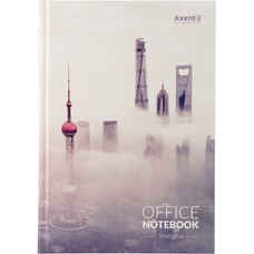 Книга записна А4 Axent Shanghai 192 аркуші клітинка тверда обкладинка 8423-24-А, 42262