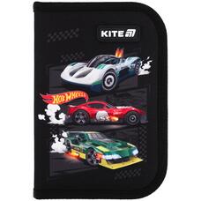 Пенал 1 відділення 2 відворота Kite Hot Wheels HW25-622-1, 70048