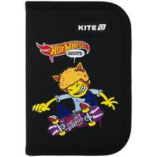 Пенал 1 відділення 2 відворота Kite Hot Wheels Skate HW25-622-2, 70049