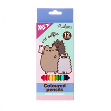 Олівці кольорові 12 кольорів Pusheen Yes, 290761