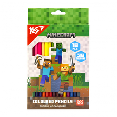 Олівці кольорові 18/36 кольорів Minecraft Yes, 290768