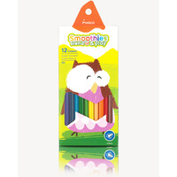Олівці кольорові супермякі Marco Smoothies blend play 12 кольорів трикутні 2150ST-12CB, 908413