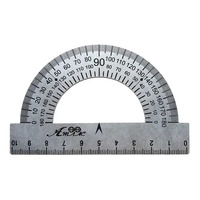 Транспортир 180* металевий 100 мм Атлас, К-9015, 901394