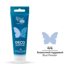 Акрил для декору блакитний пудра матовий 75 мл Rosa Talent, 322244
