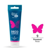 Акрил для декору рожевий матовий 75 мл Rosa Talent, 322209