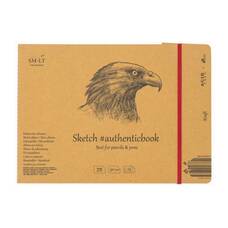 Альбом для ескізів Authentic Smiltainis крафт папір 24 аркуші 24,5х17,6 см 90 г/м2, 587644
