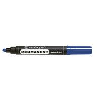 Маркер перманентний Centropen 8566 синій круглий, 01848