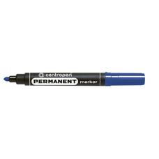Маркер перманентний Centropen 8566 синій круглий, 01848