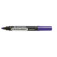 Маркер перманентний фіолетовий круглий Centropen 8566/08, 35438