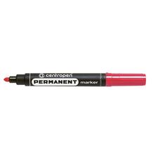 Маркер перманентний червоний круглий Centropen 8566/02, 01847
