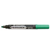 Маркер перманентний Centropen Dry Safe зелений круглий 8510/04, 01863