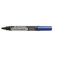 Маркер перманентний Dry Safe синій круглий Centropen 8510/03, 01865