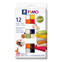 Набір полімерної глини Fimo Soft Natural Colours 12 кольорів по 25 грам Staedtler, 8023124