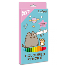 Олівці кольорові 12/24 кольорів Pusheen Cheek Yes, 290745
