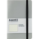 Книга записна А5 125х195 мм крапка 96 аркушів срібляста Partner Soft Axent 8312-34-A, 43157