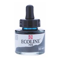 Фарба акварельна рідка Ecoline (706) сіра темна 30 мл Royal Talens, 11257061