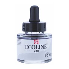 Фарба акварельна рідка Ecoline (738) сіро-золота світла 30 мл Royal Talens, 11257381