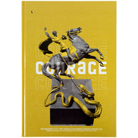 Книга записна А4 96 аркушів клітинка тверда обкладинка Courage Axent 8422-552-А, 64627